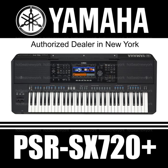 Yamaha PSR-SX720+ 61-Key Arranger Workstation Keyboard (PSR-SX720 PLUS)