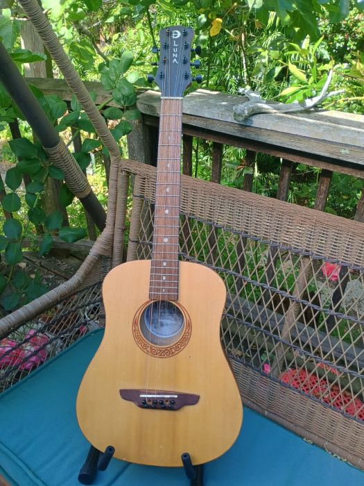 Tenor Guitar/Mandola 8-string Converted Luna Safari travel guitar