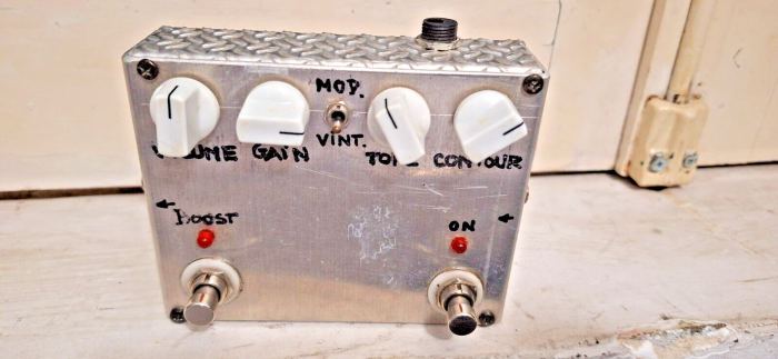 Pedal de Overdrive / Distortion / Boost Handmade Vintage Boutique