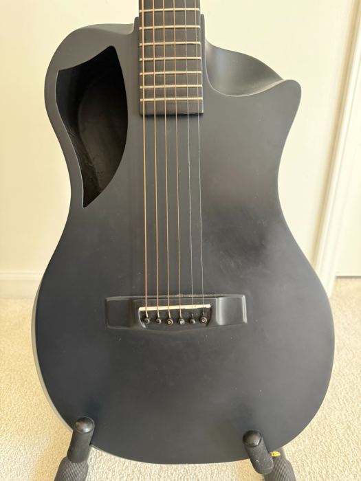 Journey OF660M Carbon Fiber Travel Guitar Matte Black Collapsible + TSA Backpack
