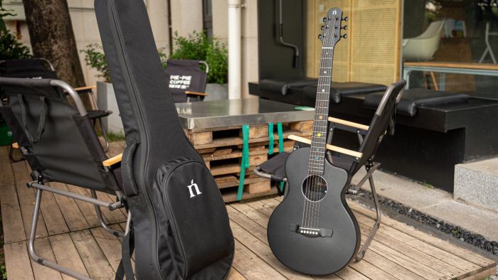 Natasha Asteroid Carbon Fiber 38" Travel Size  Steel String Acoustic Guitar