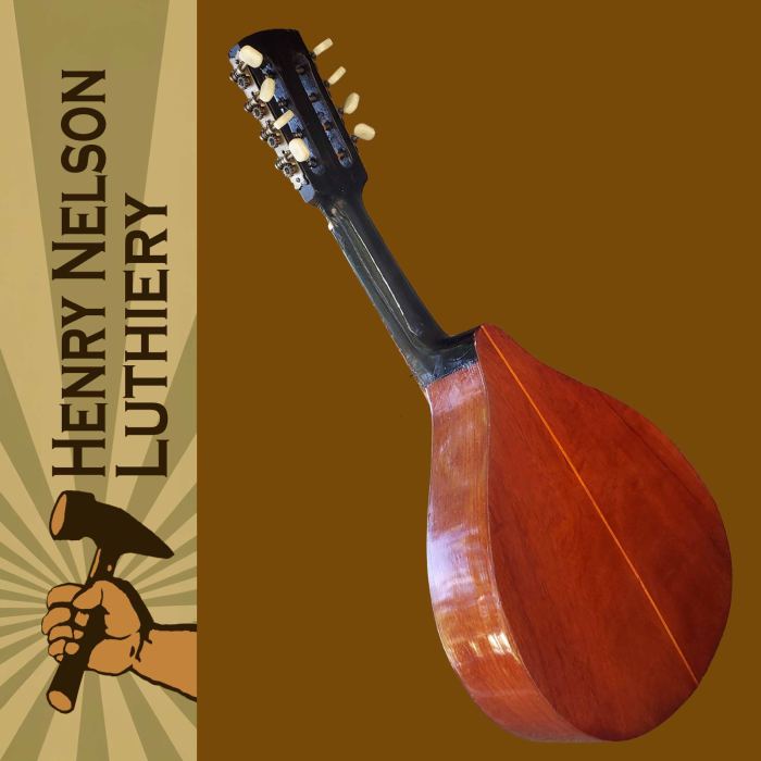 Spanish Style Mandolin Hand Built Small Shop, Flat Top, All Solid Woods 