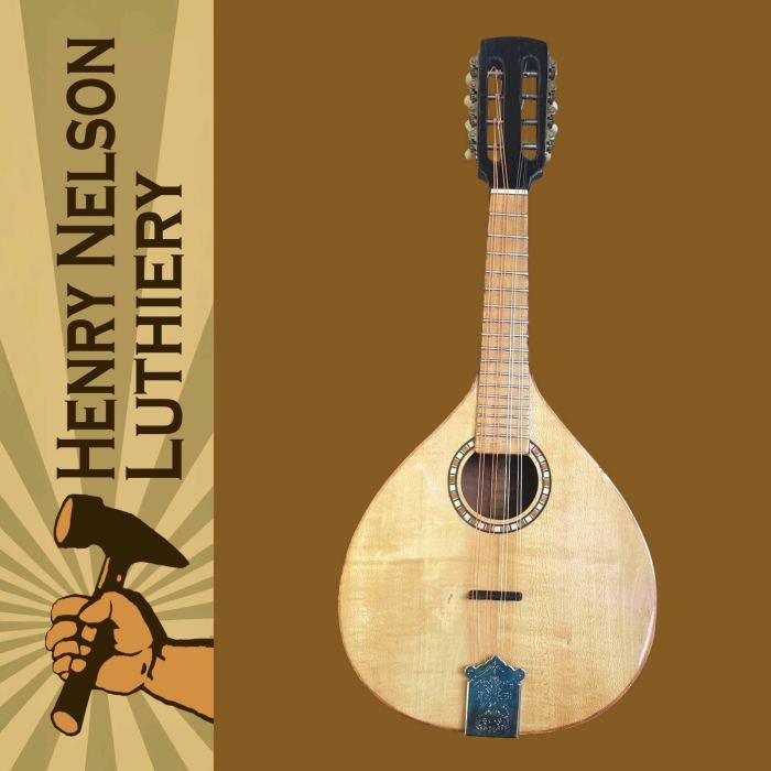 Spanish Style Mandolin Hand Built Small Shop, Flat Top, All Solid Woods 