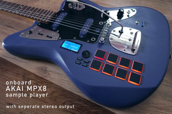 2021 Jaguar by LuK Guitars with build-in AKAI MPX8, handmade in Germany