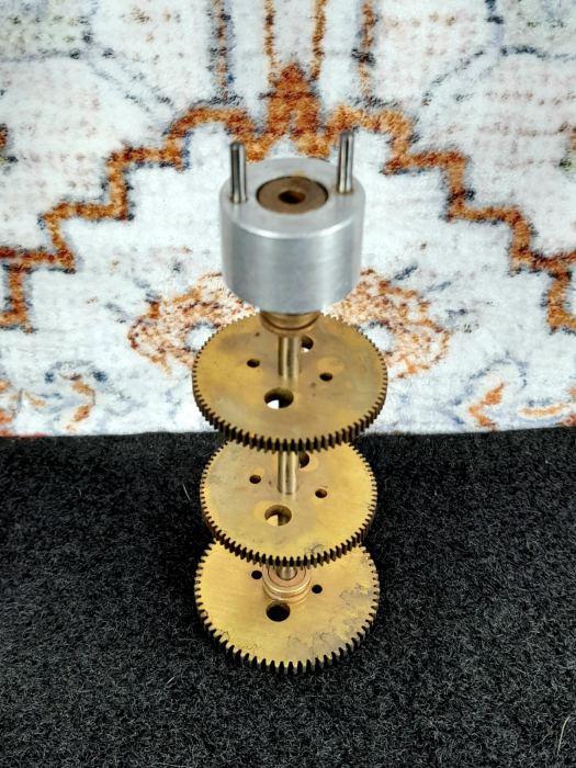 Vintage Hammond Organ Tone Wheel Generator Drive Gear W/ Flywheel Receiver 