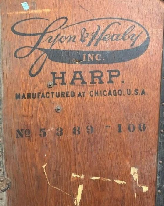 Concert Grand Lyon and Healy Harp Traveling Case