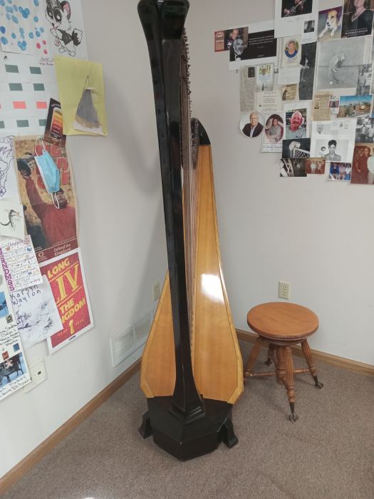 1955 Wooden Concert Grand Lyon and Healy Style 30  Pedal Harp 