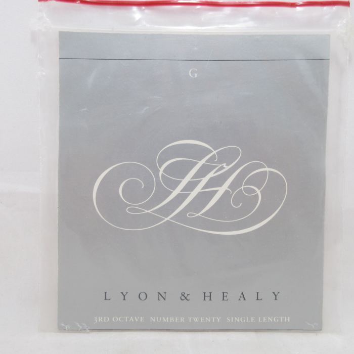 3rd Octave G No. 20 Pedal Harp Single Length String Natural Gut Lyon & Healy
