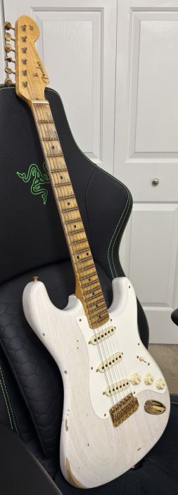 2024 Fender Custom Shop LTD ’57 Stratocaster Relic Strat Aged White Blonde w/COA