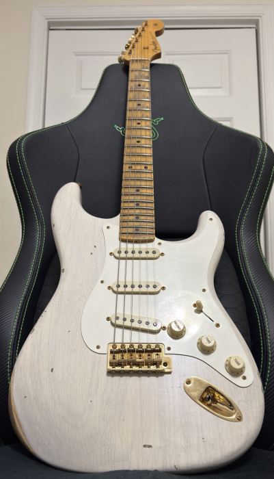 2024 Fender Custom Shop LTD ’57 Stratocaster Relic Strat Aged White Blonde w/COA