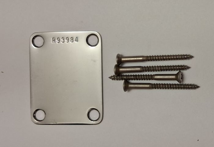 2018 Fender Custom Shop Relic 1960 Stratocaster guitar neck plate 60 Strat 