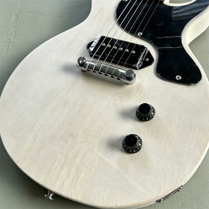 Custom Shop White TV Relic Electric Guitar P90s  Mahogany Body
