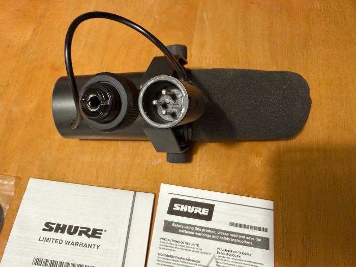 Shure SM7B Dynamic Studio Microphone XLR