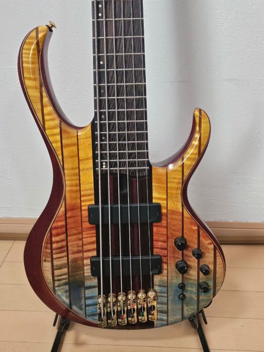 Ibanez 6-String Bass Guitar with Bonus Elixir Strings Excellent Condition
