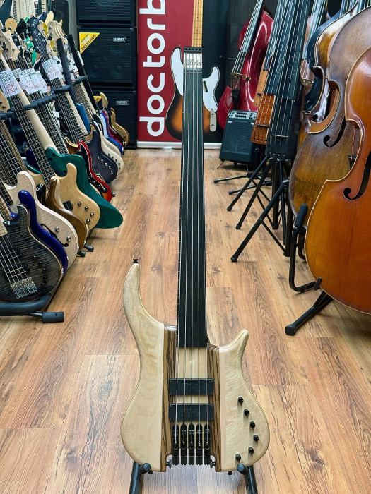 Merlos Trium 5 Headless Fretless Bass Guitar