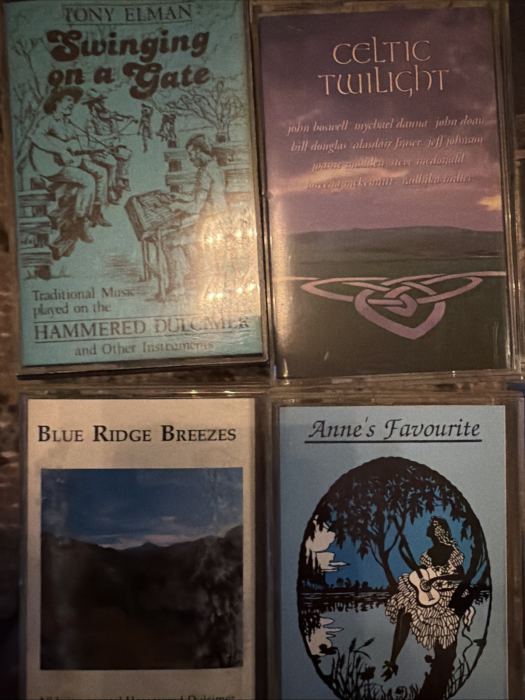 9 Vintage Celtic Folk Hammered Dulcimer Cassette Lot John Mason Tony Elman