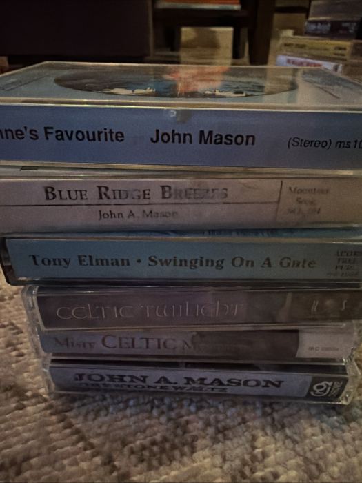 9 Vintage Celtic Folk Hammered Dulcimer Cassette Lot John Mason Tony Elman
