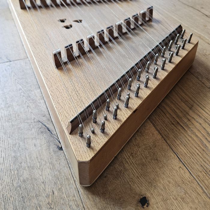 Vintage Folkcraft Instruments Handcrafted Hammered Dulcimer with Hammers & Book