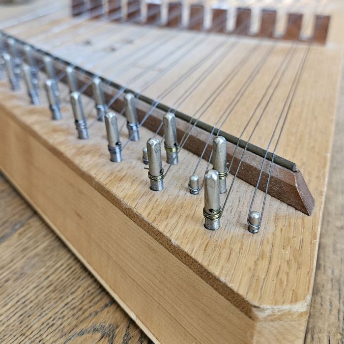 Vintage Folkcraft Instruments Handcrafted Hammered Dulcimer with Hammers & Book