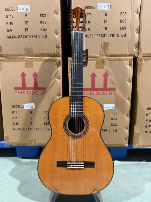 [Video] Luthier Made Solid Cedar Top With Rosewood Body Spanish Classical Guitar