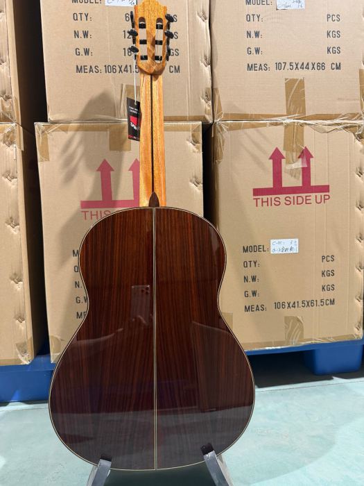 [Video] Luthier Made Solid Cedar Top With Rosewood Body Spanish Classical Guitar