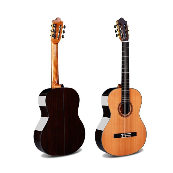 39 Inch Classical Guitar Solid Cedar Top Nylon Strings Rosewood Back & Side