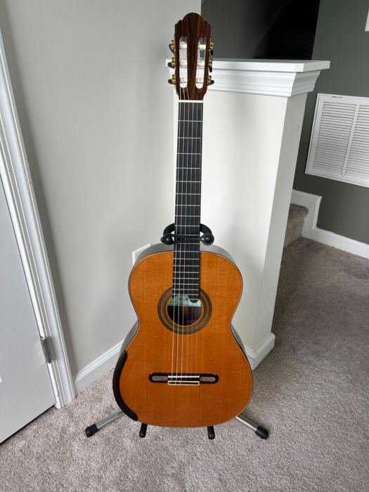 Yulong Guo Handmade Soloist Classical Guitar Nylon String w/ Hard Case