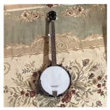 Savannah 5-String Open Back Banjo Polished Brown/White Right Handed Used