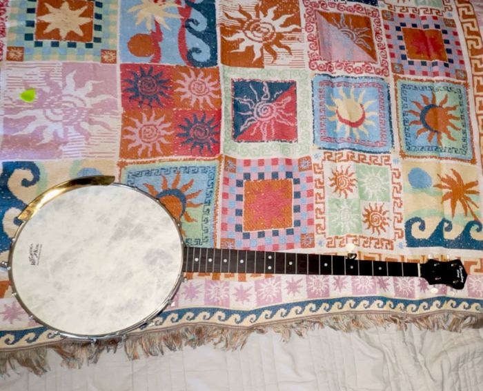 Recording King RKOH-06 5-String Open Back Banjo Satin Brown Wood