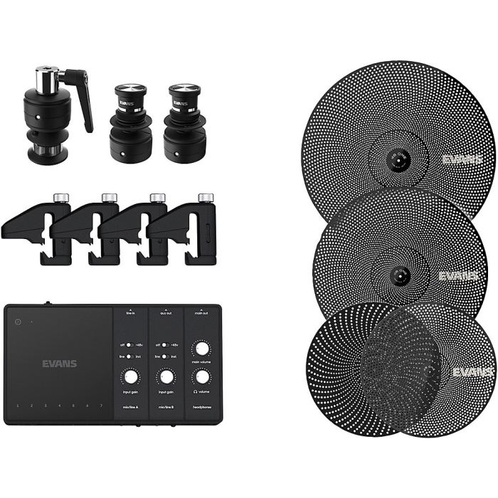 EVANS Hybrid Sensory Percussion Electronic Drum Kit Bundle