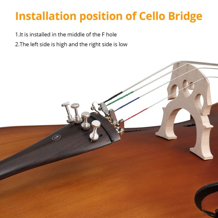 🛷FREE SHIPPING!🛷 Cello w Case/Bag Made of Spruce, Ebony, and Maple +Bow!