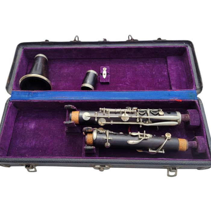 Fernand Chapelain Clarinet Wooden Wood Short Buffet Barrel and Vtg Original Case