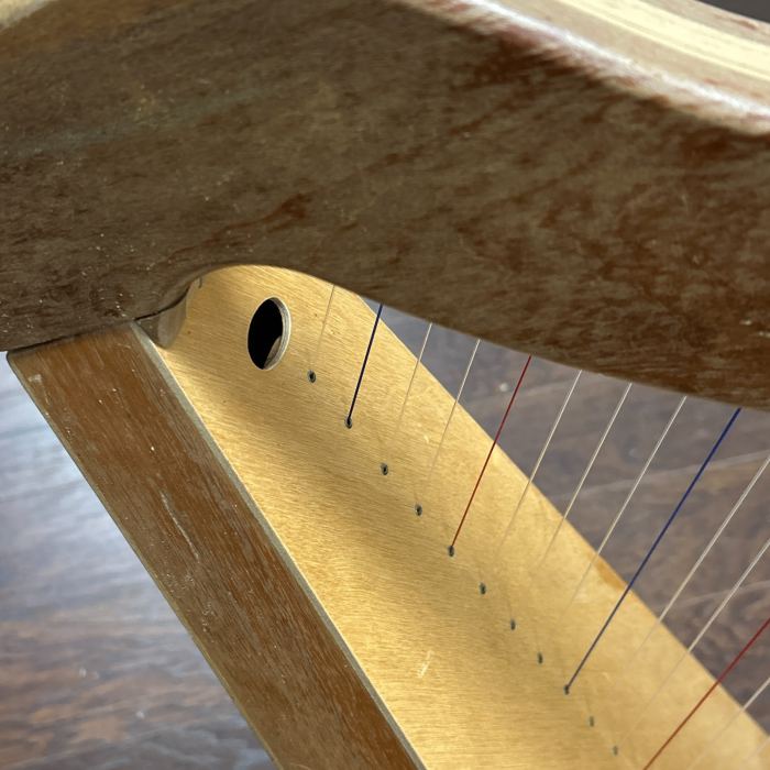 Praise Worthy Harps 22-String Lever Folk Harp 36" VTG Wood Needs Repair As-Is