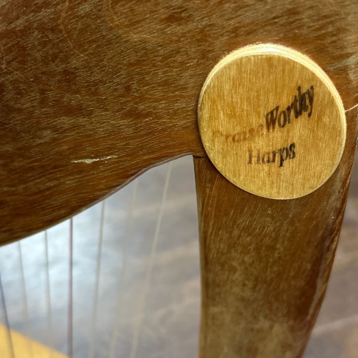 Praise Worthy Harps 22-String Lever Folk Harp 36" VTG Wood Needs Repair As-Is