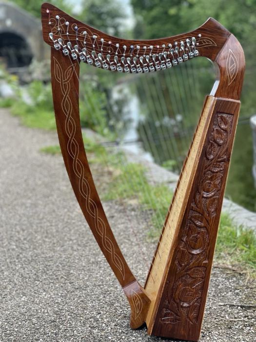22 Strings Harp Irish Folk Musicals Instrument Harp Celtic Rosewood Lever Harps