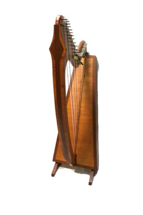 Folk Harp Hand Made 29 Nylon Strings 3 lever Harp 