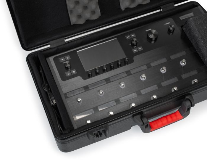 Gator Cases ATA Style Case for Line 6 Helix Multi-FX Floor Processor with Wheels