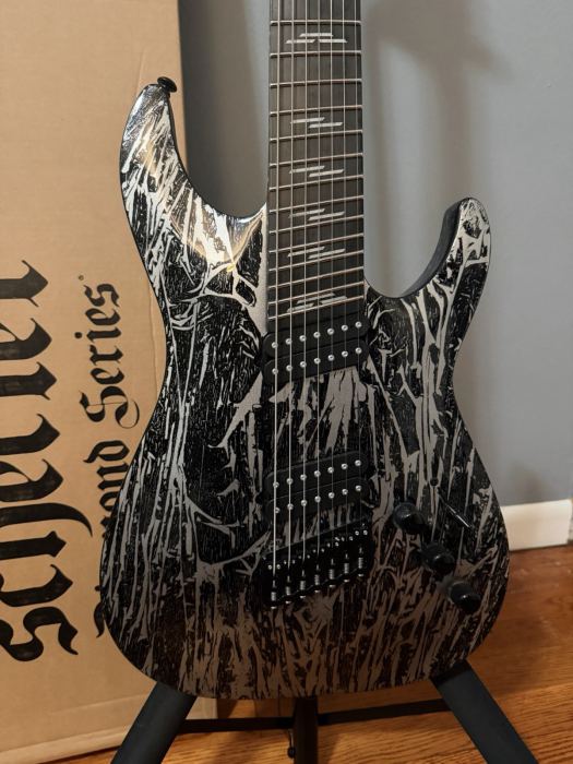 Schecter Silver Mountain Multiscale 7 String Electric Guitar