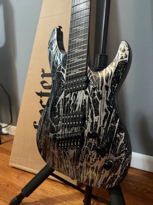 Schecter Silver Mountain Multiscale 7 String Electric Guitar