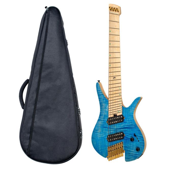 Batking Electric Headless 8 Stringed Multiscale Guitar luminous Inlays