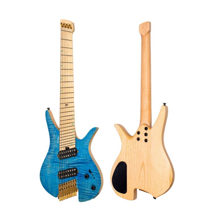 Batking Electric Headless 8 Stringed Multiscale Guitar luminous Inlays