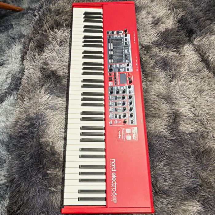 Nord Electro 6 HP 73-Key Weighted Stage Keyboard, USB/MIDI, Red, Gig Bag