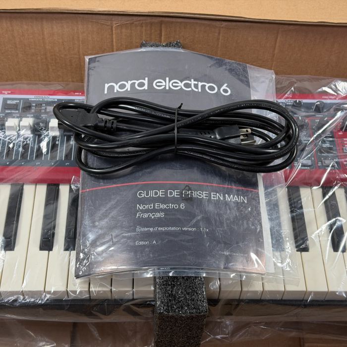 Nord Electro 6D 61 Stage Piano 61-Note Semi-Weighted Waterfall Keyboard Open Box