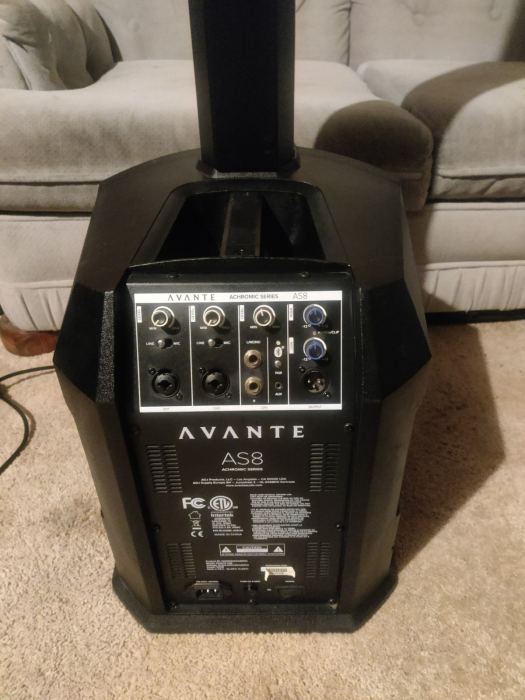 Avante Audio AS8 1000W Powered Line Array DJ PA Column Speaker+Sub/Mixer