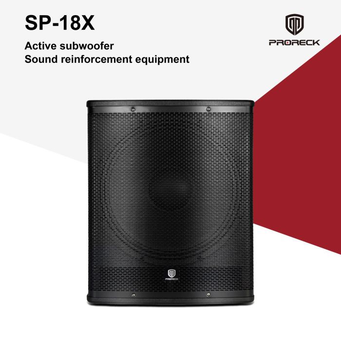 PRORECK SP-18X 18" 3000W Powered Subwoofer Band Gig Live Sound Class-D DSP