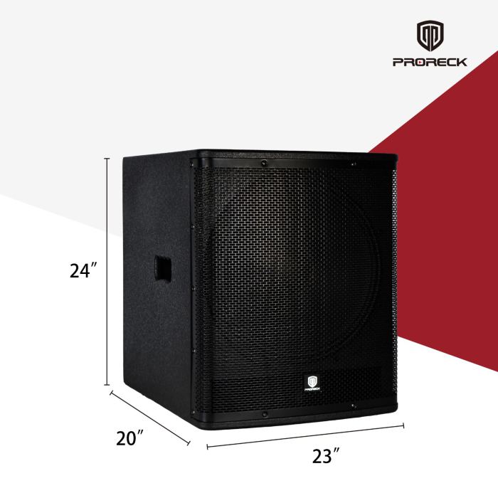 PRORECK SP-18X 18" 3000W Powered Subwoofer Band Gig Live Sound Class-D DSP