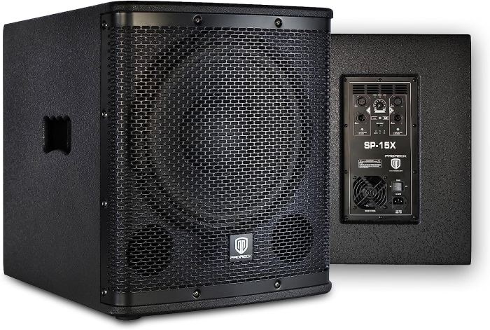 PRORECK SP-15X 15" Active PA DJ Subwoofer 2000W Portable Stage Live Sound Gig