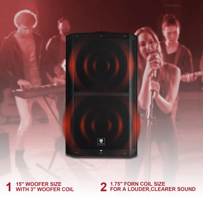PRORECK SP-15 15" 1400W Bluetooth PA Speaker DSP DJ Wedding Live Sound