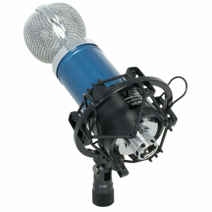 EMB Pro 900 Blue Studio Condenser Microphone + Shock Mount + Anti-wind Foam Cap