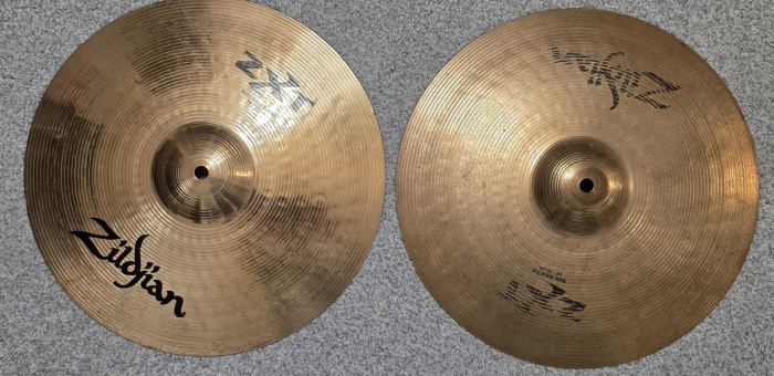Used Set Of Zildjian ZXT Cymbals - Ride/Crash/Hi-Hats 20/16/14 Great Sound